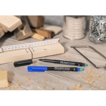 Faber-castell Multimark Permanent Marker Permanent Markers Blue 1pc S blue, 151351 4005401020189