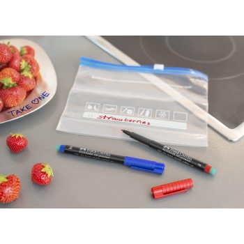 Faber-castell Multimark Permanent Marker Permanent Markers Blue 1pc S blue, 151351 4005401020189