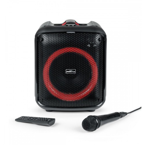 bigben Big Ben Karaoke Speaker With Wired Microphone And Lighting Effects Black  3499550388367