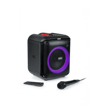 bigben Big Ben Karaoke Speaker With Wired Microphone And Lighting Effects Black  3499550388367