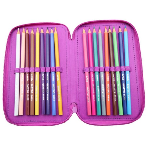 FILA Disney Stitch Κασετίνα Τριπλή Γεμάτη Stitch & Angel 008565646 5205698800924