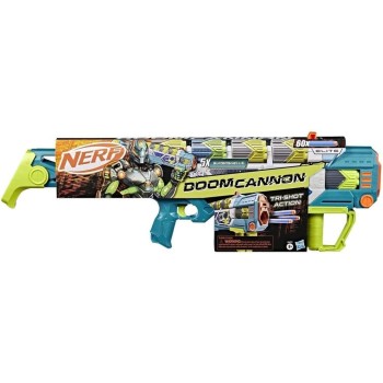 Hasbro Nerf Rebel Ops Doom Cannon Dart Blaster With 60 Nerf Elite Foam Darts And 5 Super Sleeves For 12 Darts, Toy And Gift For 