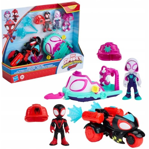 Hasbro Spidey AND HIS Amazing Friends Σετ Rescue Miles Morales & Ghost Vehicle G1970 5010996406859