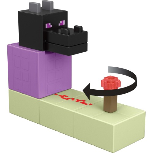 Mattel Minecraft Redstone Charged Ender Dragon Chomp Set, 1 3.25-inch Scale Action Figure, 1 Mechanism & 1 Accessory JKK00 / JKK