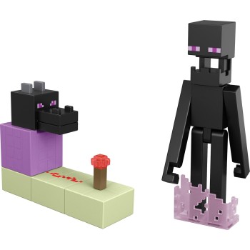 Mattel Minecraft Redstone Charged Ender Dragon Chomp Set, 1 3.25-inch Scale Action Figure, 1 Mechanism & 1 Accessory JKK00 / JKK