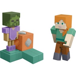 Mattel Minecraft Redstone Charged Animated Armor Stand Set, 1 3.25-inch Scale Action Figure, 1 Mechanism & 1 Accessory JKK00 / J
