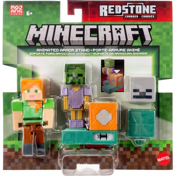 mattel minecraft - βασικη φιγούρα με αξεσουάρ minecraft redstone charged animated JKK00 / JKK04 194735351398