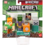 Mattel Minecraft Redstone Charged Animated Armor Stand Set, 1 3.25-inch Scale Action Figure, 1 Mechanism & 1 Accessory JKK00 / J