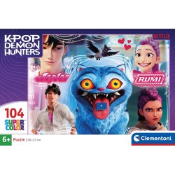 Clementoni kpop demon hunters παζλ super color k-pop demon hunters 104 τμχ 1210-21764 8005125217649