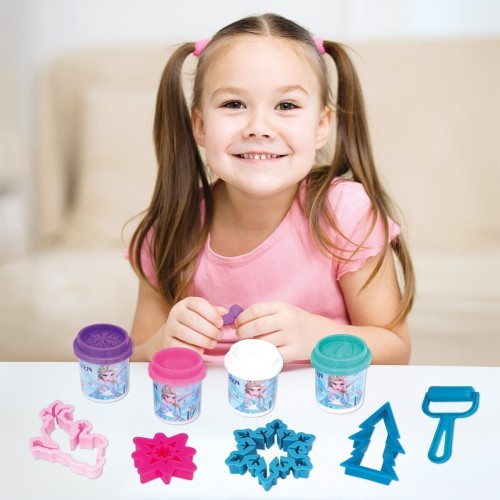 As company as Plasticine Frozen Backpack With 4 Jars - Lids, Molds and 5 Tools 200gr for 3+ Years 1045-03630 5203068036300