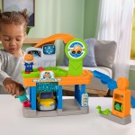 Mattel Fisher-price Little People Fillin’ Fun Service Station Toddler Playset, 1 Toy Car & 2 Figures JJY97 194735345298