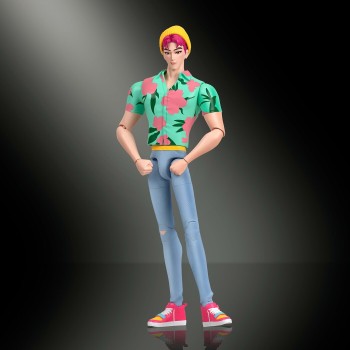 Mattel Kpop Demon Hunters Saja Boys Abby 6.8-inch Action Figure With Accessories & Swappable Faces & Hands JRY29 / JRY34 1947354