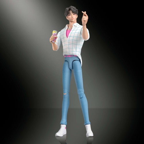 mattel k-pop φιγούρες 15ek. με εκφρασεις and αξεσουάρ kpop demon hunters saja boys jinu k-pop φιγούρες 15ek. με εκφρασεις and αξ