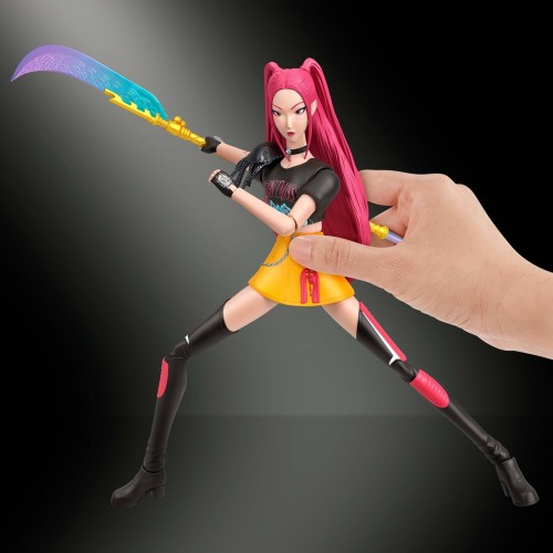 mattel k-pop φιγούρες 15ek. με εκφρασεις and αξεσουάρ kpop demon hunters huntr/x mira ho k-pop φιγούρες 15ek. με εκφρασεις and α