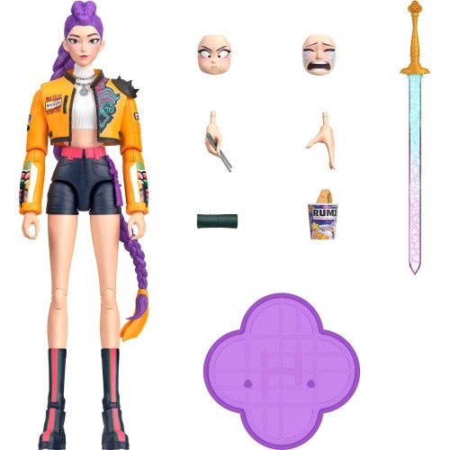 mattel k-pop φιγούρες 15ek. με εκφρασεις and αξεσουάρ kpop demon hunters huntr/x rumi ho k-pop φιγούρες 15ek. με εκφρασεις and α