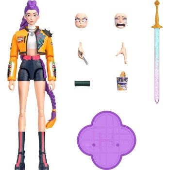 mattel k-pop φιγούρες 15ek. με εκφρασεις and αξεσουάρ kpop demon hunters huntr/x rumi ho k-pop φιγούρες 15ek. με εκφρασεις and α