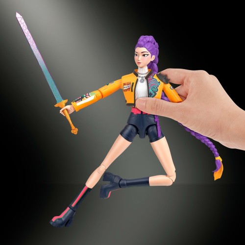 Mattel Kpop Demon Hunters Huntr/x Rumi 6-inch Action Figure With Accessories & Swappable Faces & Hands JRY29 / JRY30 19473543093