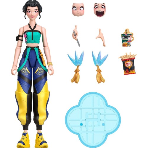 Mattel Kpop Demon Hunters Huntr/x Zoey 5.6-inch Action Figure With Accessories & Swappable Faces JRY29 / JRY32 194735430949
