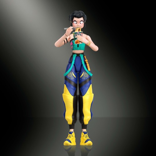 mattel k-pop φιγούρες 15ek. με εκφρασεις and αξεσουάρ kpop demon hunters huntr/x zoey ho k-pop φιγούρες 15ek. με εκφρασεις and α