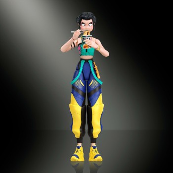 Mattel Kpop Demon Hunters Huntr/x Zoey 5.6-inch Action Figure With Accessories & Swappable Faces JRY29 / JRY32 194735430949