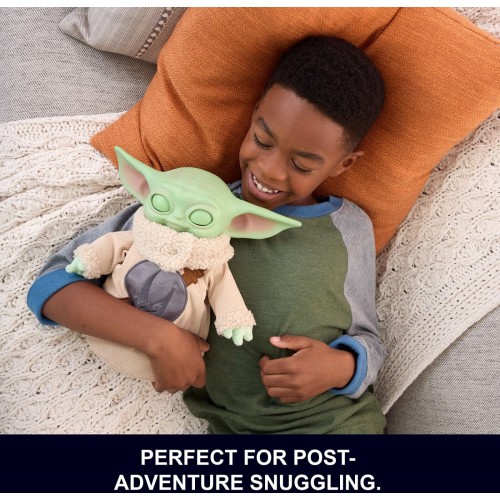 Mattel Star Wars The Mandalorian & Grogu Movie Pick-me-up Grogu Character Plush Rondel Design Vinyl Head JKN44 194735353392