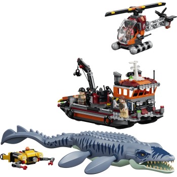 LEGO jurassic world mosasaurus dinosaur boat attack 77983 5702018062692