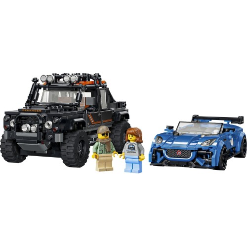 LEGO Speed Champions jaguar project 7 and land rover defender 77264 5702018068434