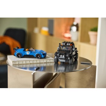 LEGO Speed Champions jaguar project 7 and land rover defender 77264 5702018068434