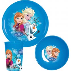 Gialamas Disney Frozen Snowflakes Παιδικό Σετ Πρωινού 3 Τεμ TRU63339 063562633390