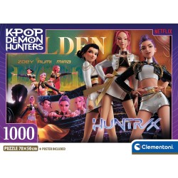 Clementoni παζλ high quality k-pop demon hunters compact box 1000 τμχ 1260-37126 8005125371266