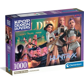 Clementoni Puzzle High Quality K-pop Demon Hunters Compact box 1000 pcs 1260-37126 8005125371266