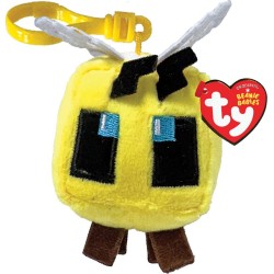 TY Beanie Babies Clip Minecraft Bee 8.5cm Plush 1607-34019 008421340194