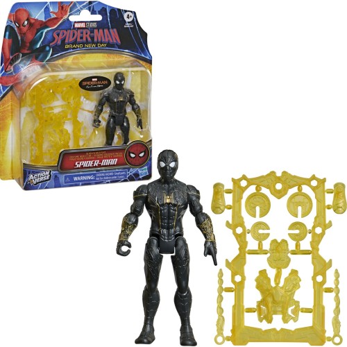Hasbro Marvel Studios Spider-man Far From Home Actionverse Black & Gold Suit Spider-man G2444 / G3523 5010996396631