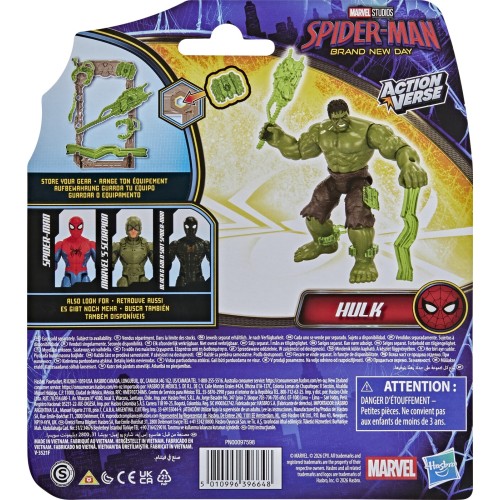 Hasbro Marvel Studios Spider-man Brand New Day Actionverse Hulk G2444 / G3396 5010996396648