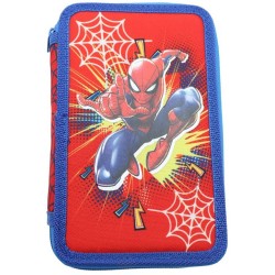 Giotto σχολική κασετίνα διπλή γεμάτη spiderman - 008508705 5205698800849