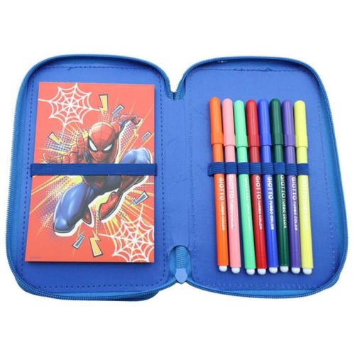 Giotto School Case Double Full of Spiderman - 008508705 5205698800849