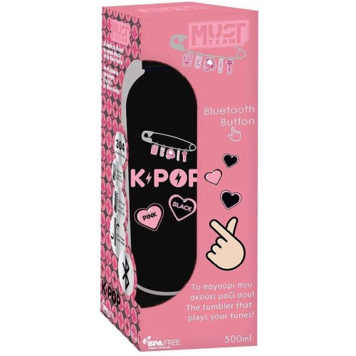 Diakakis imports Pagouri Thermos Stainless Steel With Bluetooth Speaker Must Team K-pop 500ml (000587784) 000587784 520569883842