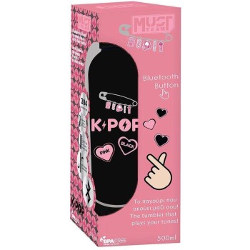 Diakakis imports Pagouri Thermos Stainless Steel With Bluetooth Speaker Must Team K-pop 500ml (000587784) 000587784 520569883842