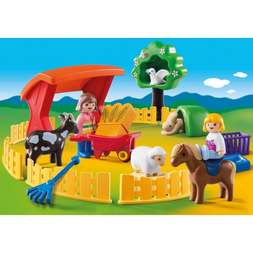Playmobil Ζωάκια Φάρμας Με Περίφραξη 6963 4008789069634