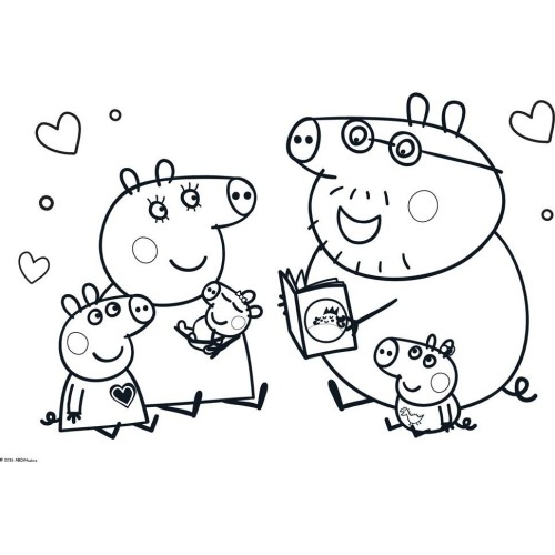 Diakakis imports Drawing block 23x33cm 40 sheets autoc-stencil- 2p x 2p peppa pig 000482853 5205698817601
