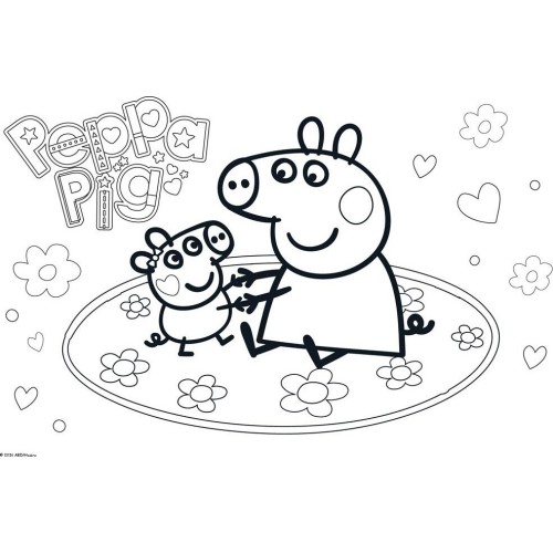 Diakakis imports Drawing block 23x33cm 40 sheets autoc-stencil- 2p x 2p peppa pig 000482853 5205698817601