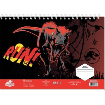 Diakakis imports Drawing block 23x33cm 40 sheets self-stencil- 2 pages x 2 sheets. jurassic 000572018 5205698817571