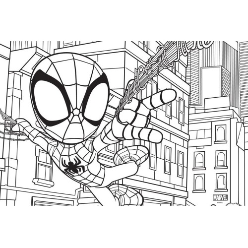 Diakakis imports Drawing block 23x33cm 40 sheets self-stencil- 2 pages x 2 sheets. spidey 000508769 5205698817397