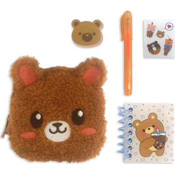 Diakakis imports School Mini Bag Set Must Team Little Bear 6 Pcs. 000587778 5205698837708