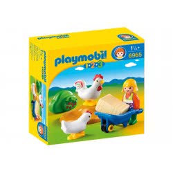 Playmobil Farmer's Wife With Hens 6965 4008789069658