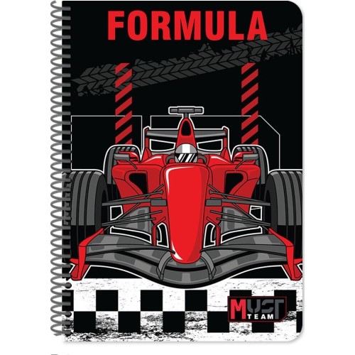 Diakakis imports Spiral Notebook 17x25 Must Team Players 2 Subjects 60 Sheets 4 Designs 000587367 5205698815416
