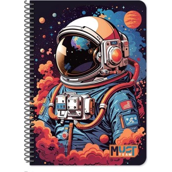 Diakakis imports Spiral Notebook 17x25 Must Team Players 2 Subjects 60 Sheets 4 Designs 000587367 5205698815416