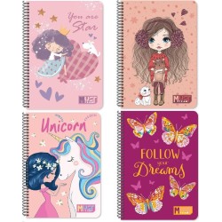 Diakakis imports Spiral Notebook 17x25 Must Team Cutes 3 Subjects 90 Sheets 4 Designs 000587375 5205698815652