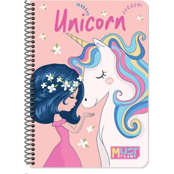 Diakakis imports Spiral Notebook 17x25 Must Team Cutes 3 Subjects 90 Sheets 4 Designs 000587375 5205698815652
