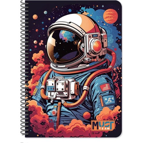 Diakakis imports Spiral Notebook 17x25 Must Team Players 3 Subjects 90 Sheets 4 Designs 000587368 5205698815447